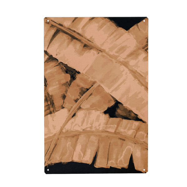 Metall Poster "Banana Tree Leaf I" artboxONE - Natur