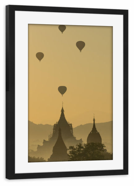 Poster mit Rahmen schwarz "Magischer Sonnenaufgang" artboxONE - Natur,Architektur,Reise / Asien