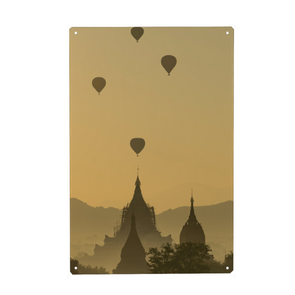 Holzbild "Magischer Sonnenaufgang" artboxONE - Natur,Architektur,Reise / Asien