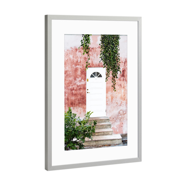 Poster mit Rahmen Silber "Remember, The Entrance Door" artboxONE - Architektur
