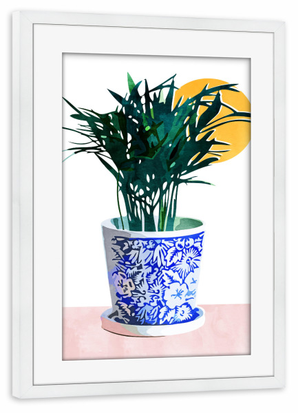 Poster mit Rahmen weiß "Plant Your Dreams" artboxONE - Floral
