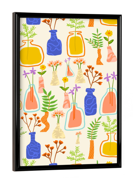 Poster mit schwarzem Rahmen "Garden As Though You Will Live-II" artboxONE - Floral,Abstrakt