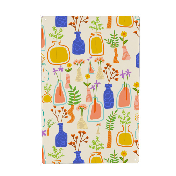 Holzbild "Garden As Though You Will Live-II" artboxONE - Floral,Abstrakt