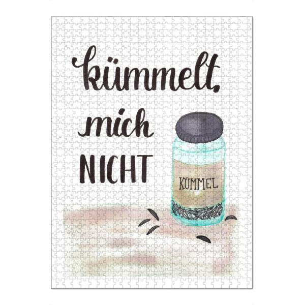 Puzzle Ravensburger "Kümmelt Mich Nicht" artboxONE - Typografie,Essen & Trinken,Lustig