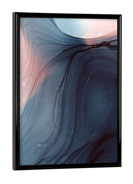 Poster mit schwarzem Rahmen "Darkness - abstract" artboxONE - Abstrakt