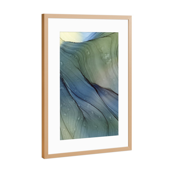 Poster mit Rahmen Kupfer "Dark abstract - die Kunst" artboxONE - Abstrakt