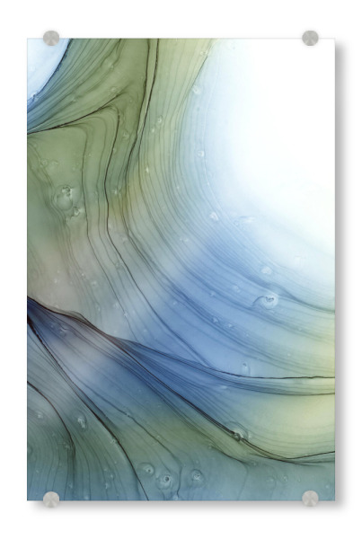 Acrylglasbild "Green n blau - abstrakt" artboxONE - Abstrakt