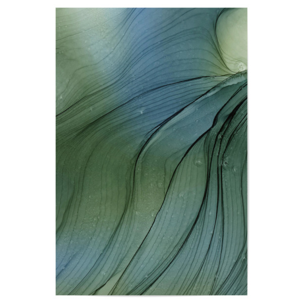 Poster "Cold waves - abstract art" artboxONE - Abstrakt