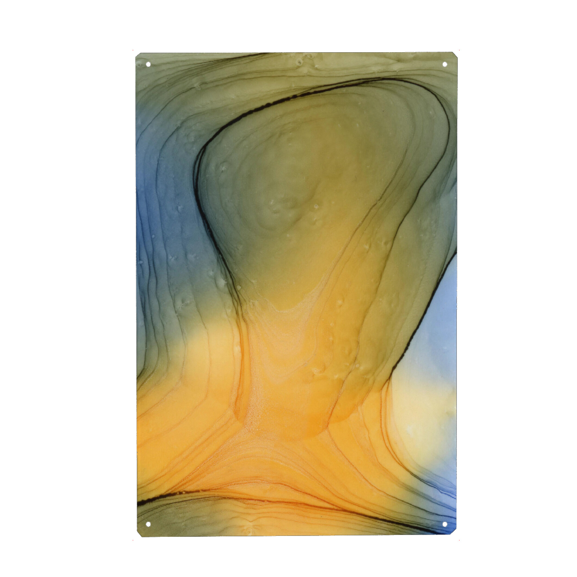 Metall Poster "Abstract golden light - the art" artboxONE - Abstrakt