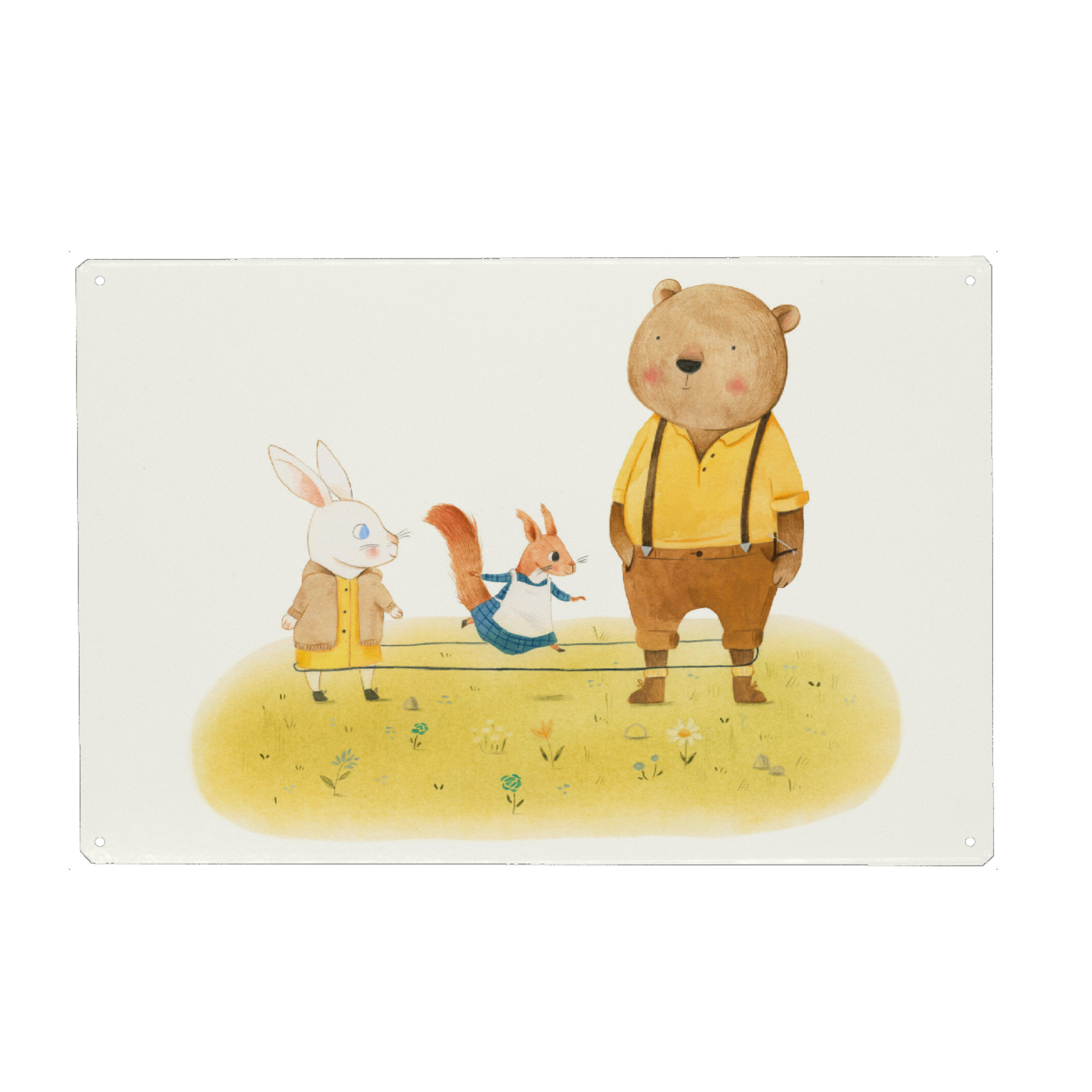 Holzbild "Gummitwist" artboxONE - Natur,Für Kinder,Tiere