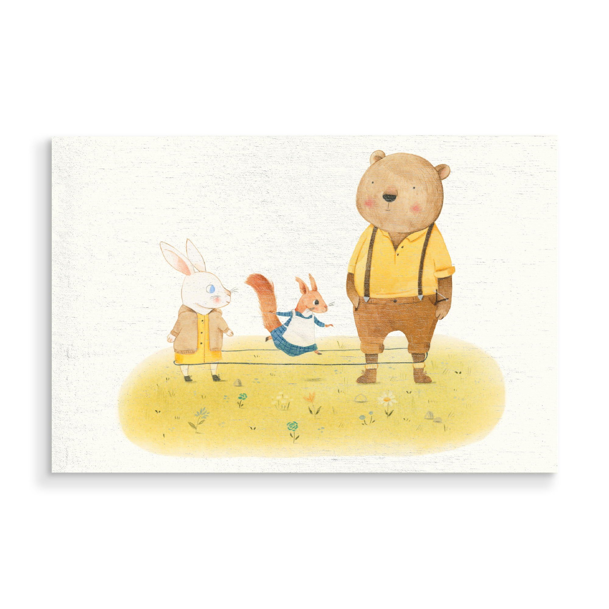 Holzbild "Gummitwist" artboxONE - Natur,Für Kinder,Tiere