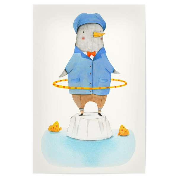 Poster 30x20 cm "Hula Hoop" artboxONE - Natur,Für Kinder,Tiere