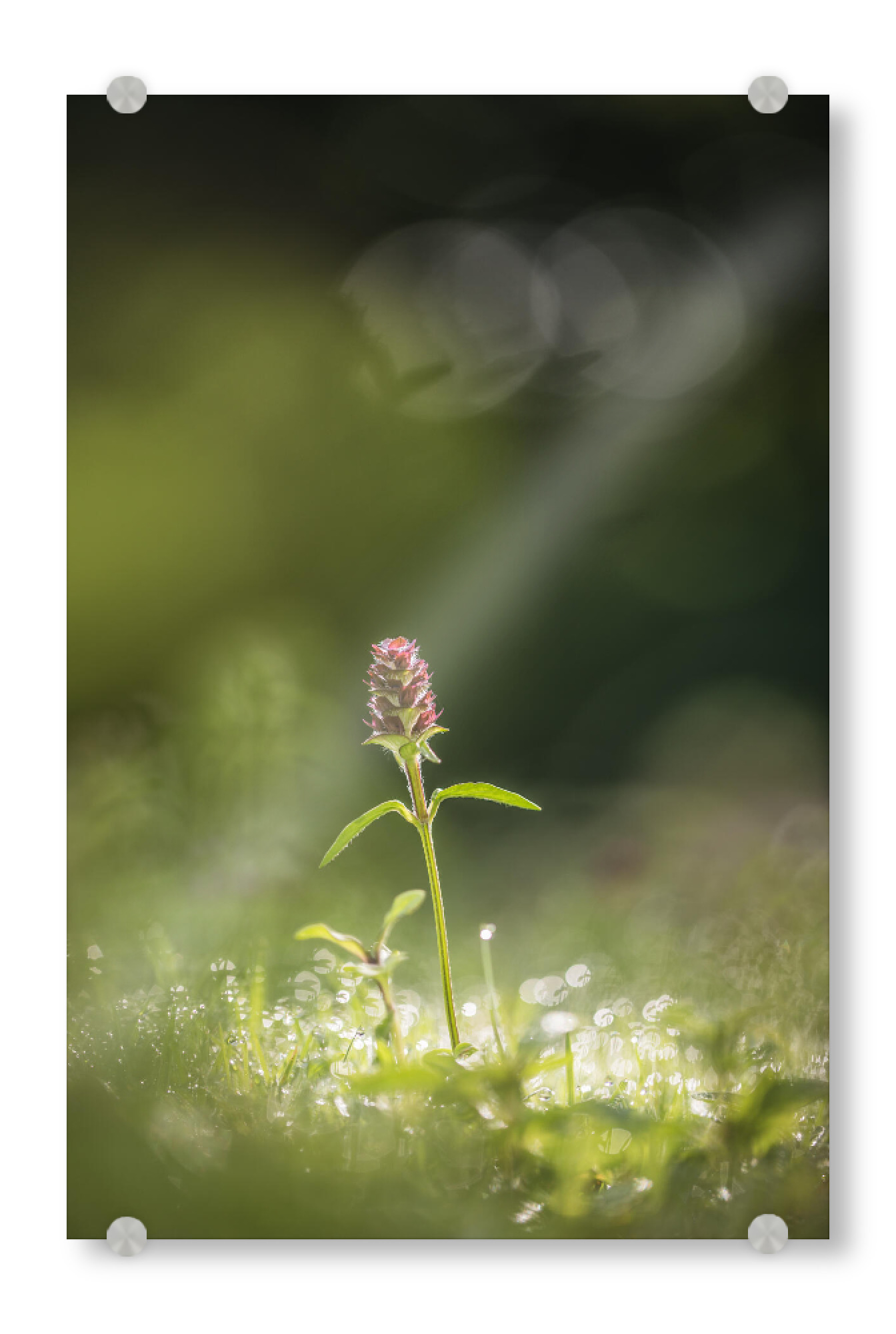 Acrylglasbild "Kleine Braunelle" artboxONE - Natur,Floral