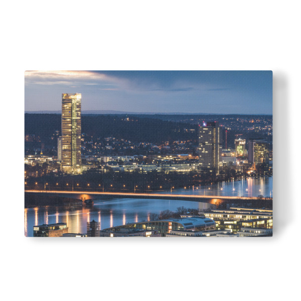 Leinwandbild "Bonn am Abend" artboxONE - Städte,Architektur
