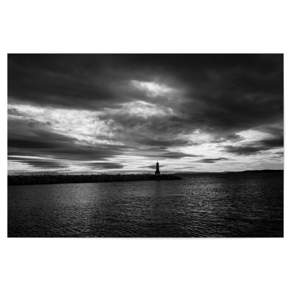 Poster "Weiter Blick" artboxONE - Reise,Schwarzweiß,Reise / Strand und Meer