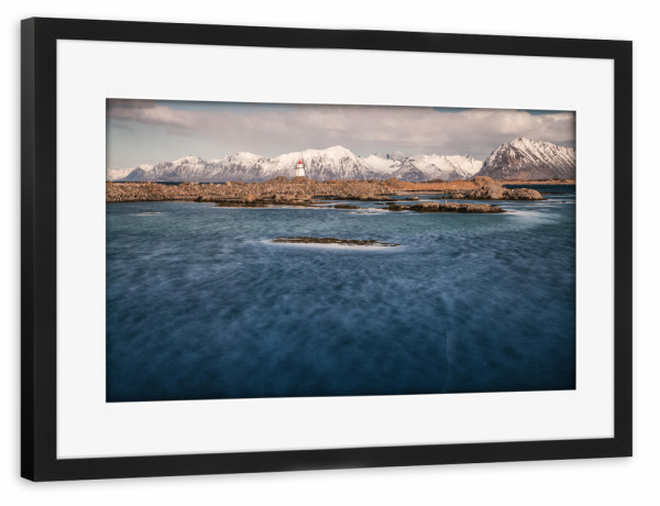 Poster mit Rahmen schwarz "Wind auf dem Wasser" artboxONE - Natur,Reise,Reise / Strand und Meer