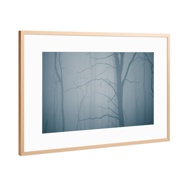Poster mit Rahmen Kupfer "Geisterwald" artboxONE - Natur