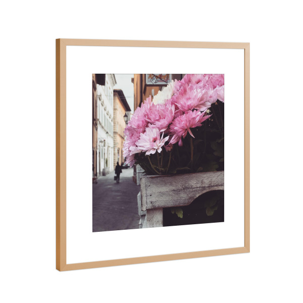 Poster mit Rahmen Kupfer "Flowers from Tuscany" artboxONE - Städte,Reise,Floral