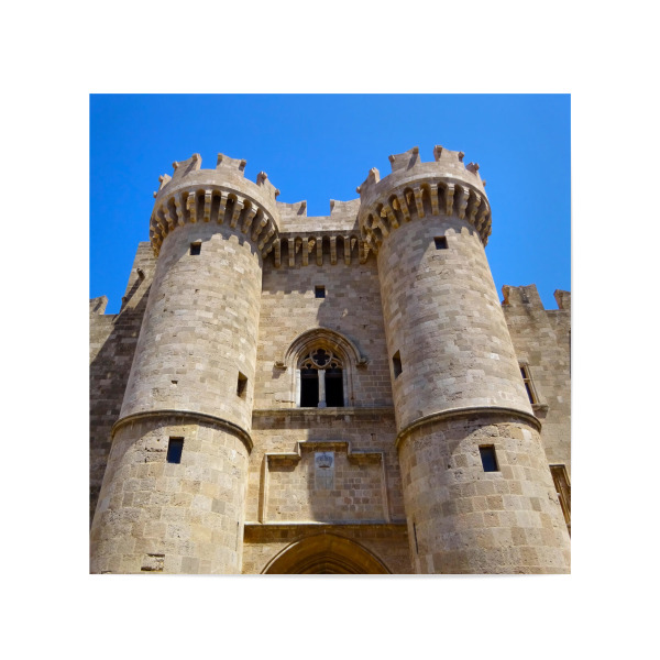 Poster 20x20 cm "Großmeisterpalast, Rhodos-Stadt" artboxONE - Reise,Architektur,Reise / Länder