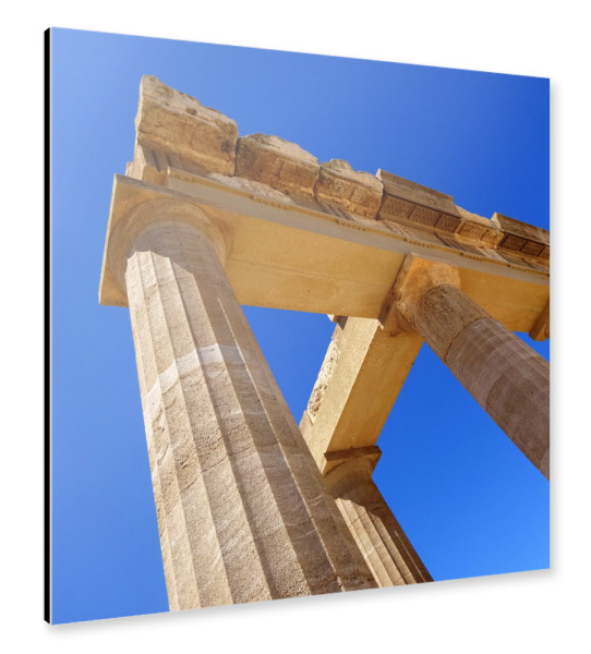 Alu-Dibond "Akropolis Lindos" 30x30 cm artboxONE