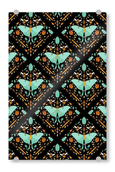 Acrylglasbild "Bug Damask" artboxONE - Natur,Tiere