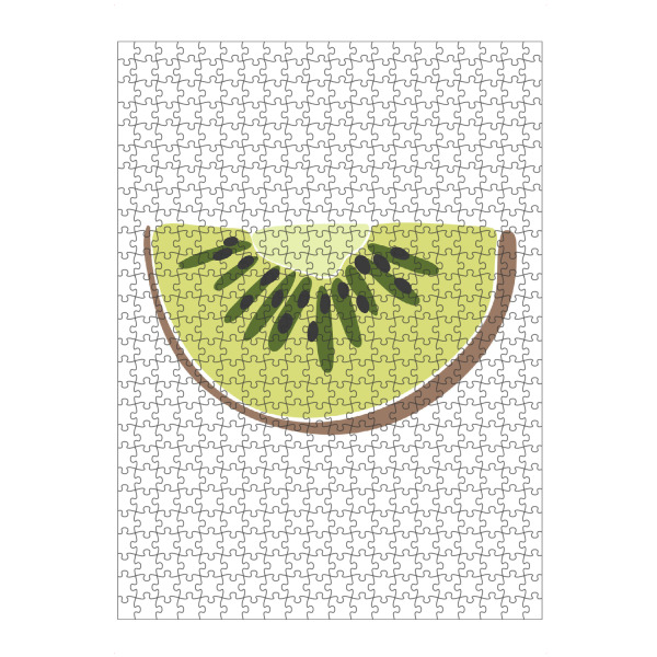 artboxONE Puzzle "Abstract kiwi fruit" artboxONE - Essen & Trinken - Kiwi,Fruit,Art,Boho,Abstract,Green,Food,Illustration,Tropical,Summer,Essen