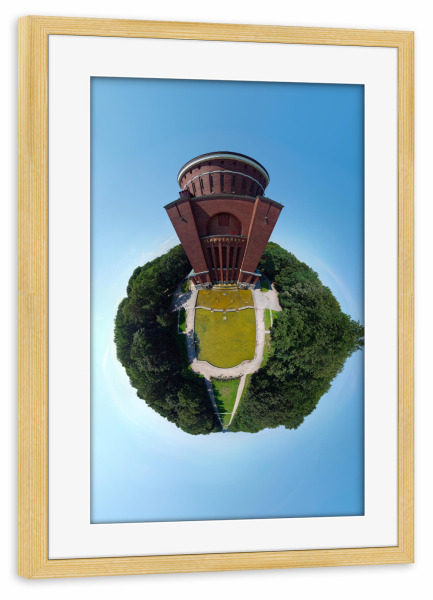 Poster mit Rahmen kiefer "Hamburg-Planetarium, H30m, D30m" artboxONE - Städte,Städte / Hamburg,Reise,Architektur,Reise / Länder