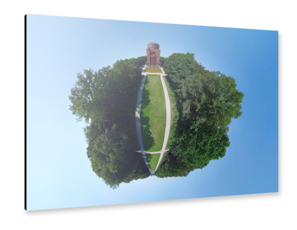 Alu-Dibond "Hamburg-Planetarium, H20m, D100m" 30x20 cm artboxONE