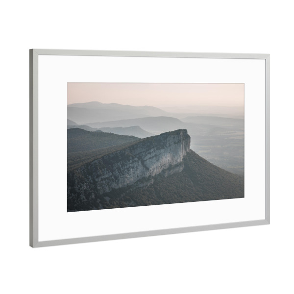 Poster mit Rahmen Silber "Massif Central" artboxONE - Natur