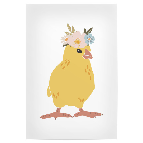Poster "Abstract baby chicken" artboxONE - Für Kinder,Tiere - Chicken,Animal,Boho,Abstract,Digital,Printable,Baby,Baby chicken,Art,Tier,Huhn,Kücken