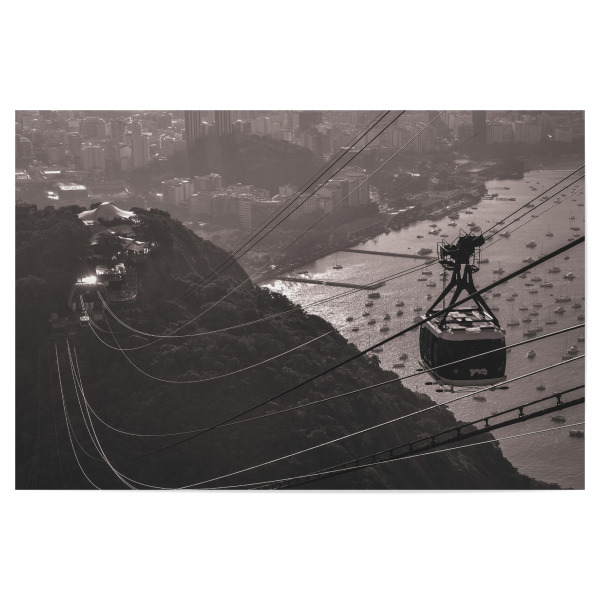 Poster "Cable car in Rio Janeiro Brasilien" artboxONE - Städte,Natur,Reise,Städte / Rio de Janeiro