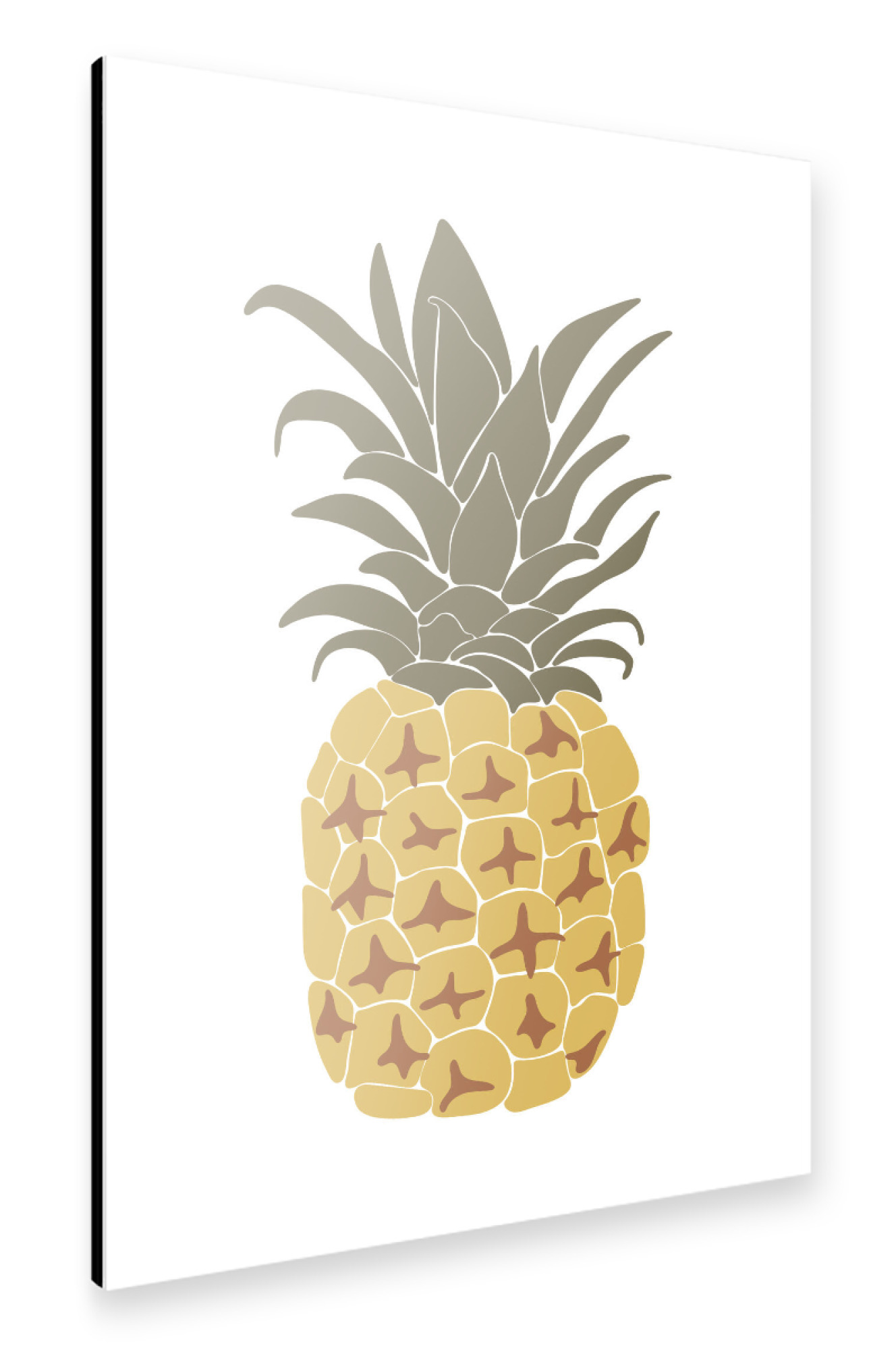 Alu-Dibond "Abstract pineapple fruit" 75x50 cm artboxONE