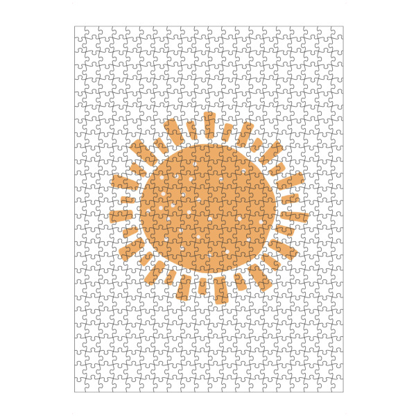 artboxONE Puzzle "Abstract boho sun" artboxONE - Natur,Abstrakt - Abstract,Sunshine,Art,Digital,Yellow,Baby,Sun,Sonne,Boho,Abstrakt