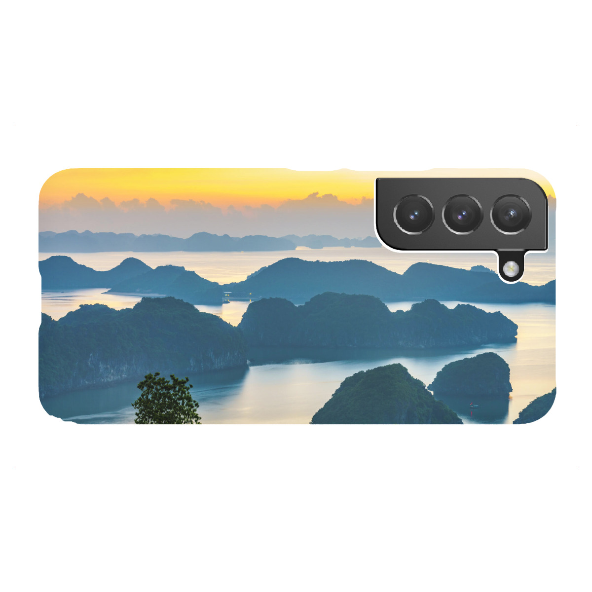 "Sonnenaufgang in der Halong Bay"für Samsung Galaxy - Premium-Case Handyhülle artboxONE