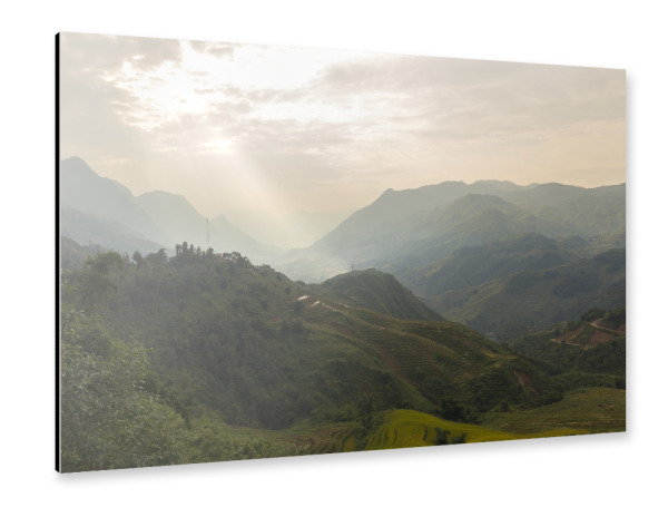 Alu-Dibond "Vietnameische Reisterrassen" 30x20 cm artboxONE