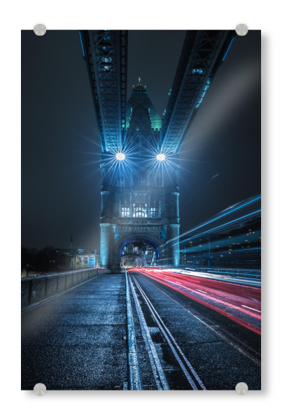 Acrylglasbild "London at night" artboxONE - Städte,Städte / London,Architektur