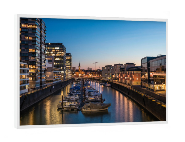 Poster mit weißem Rahmen "Rheinauhafen" artboxONE - Städte,Städte / Köln,Architektur