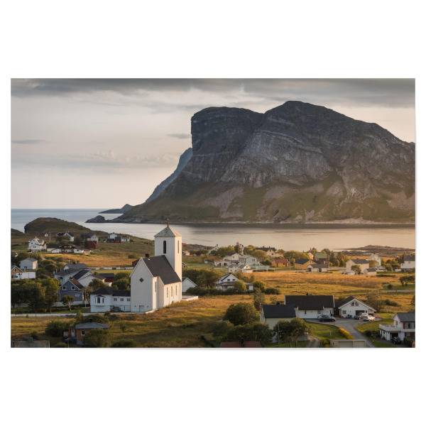 Poster 30x20 cm "Lofoten Church" artboxONE - Natur,Reise