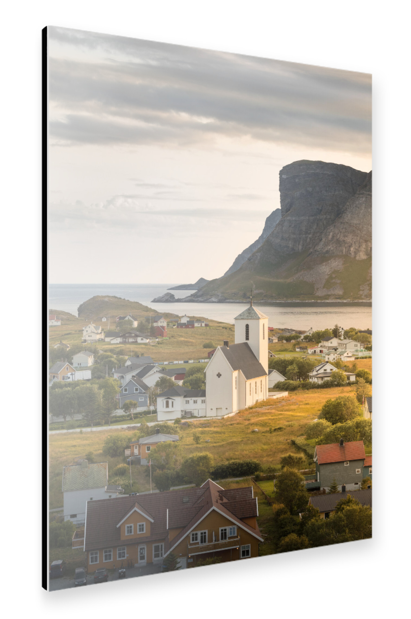 Alu-Dibond "Lofoten Kirke" 75x50 cm artboxONE