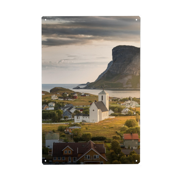 Holzbild "Lofoten Kirke" artboxONE - Natur,Reise