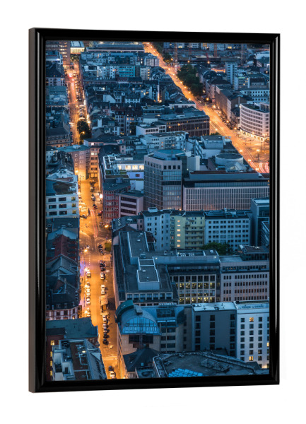 Poster mit schwarzem Rahmen "Streets of Frankfurt" artboxONE - Städte,Architektur,Städte / Frankfurt