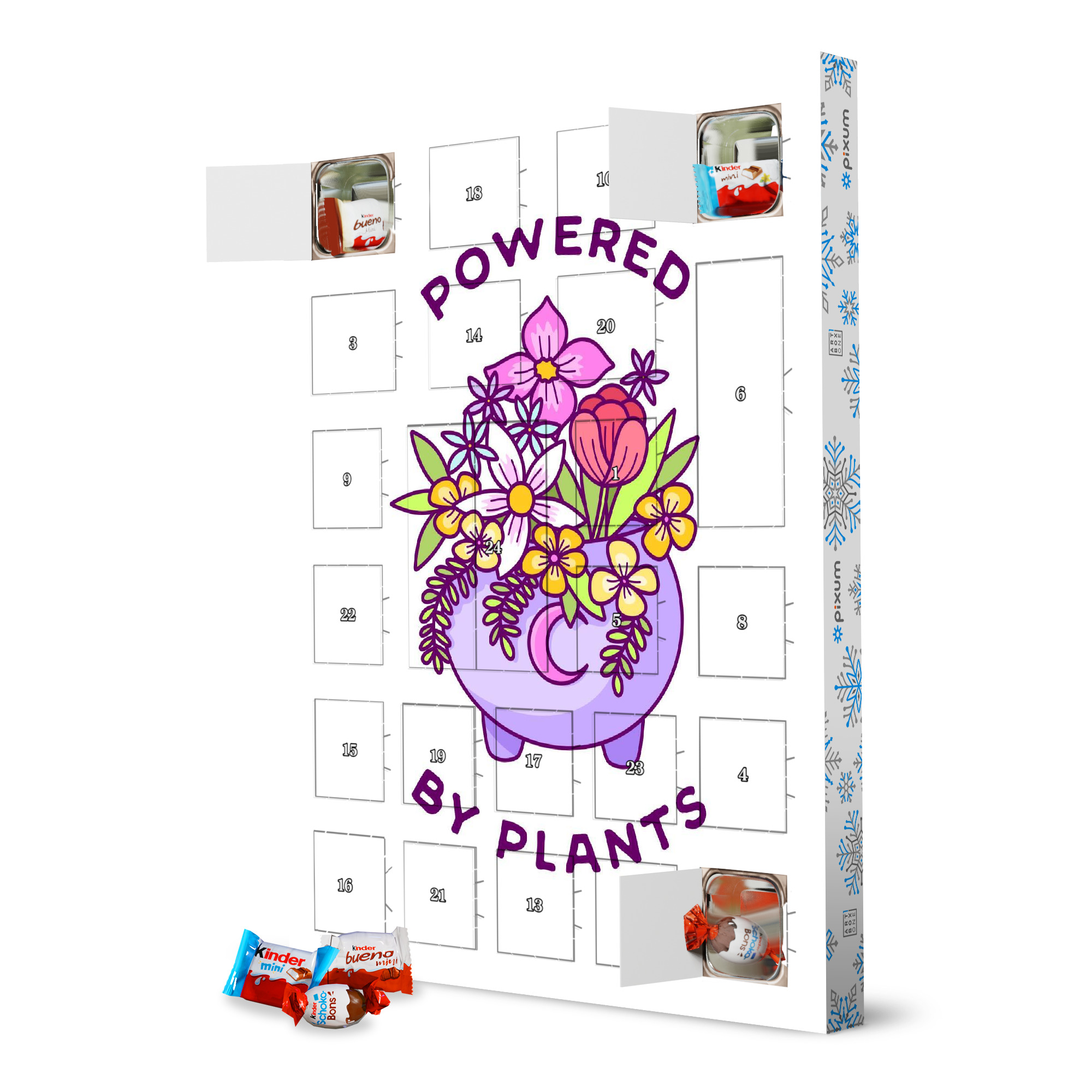 Adventskalender XXL mit Produkten von Kinder Powered by Plants artboxONE Adventskalender Natur