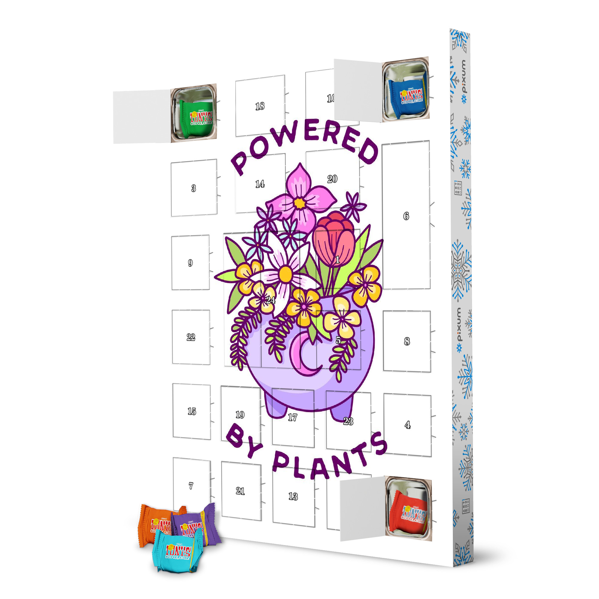 Adventskalender mit Tony's Chocolonely Powered by Plants artboxONE Adventskalender Natur