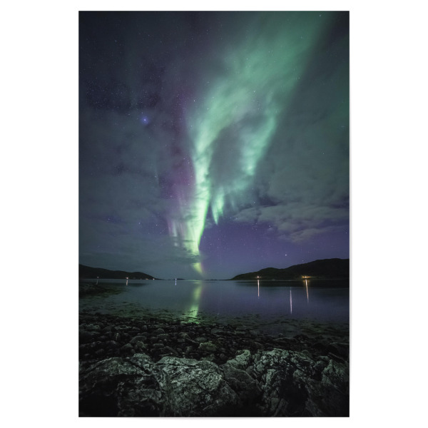 Poster "Nordlichtfjord" artboxONE - Natur