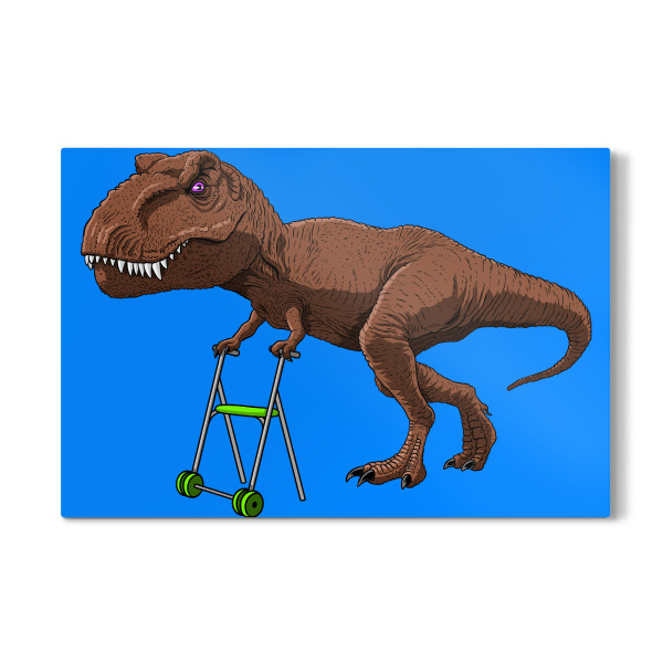 Galerie-Print "Old T-Rex with walker" 30x20 cm artboxONE