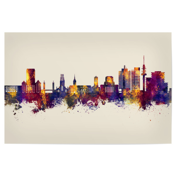 Poster 30x20 cm "Duisburg Germany Skyline Autumn" artboxONE - Städte