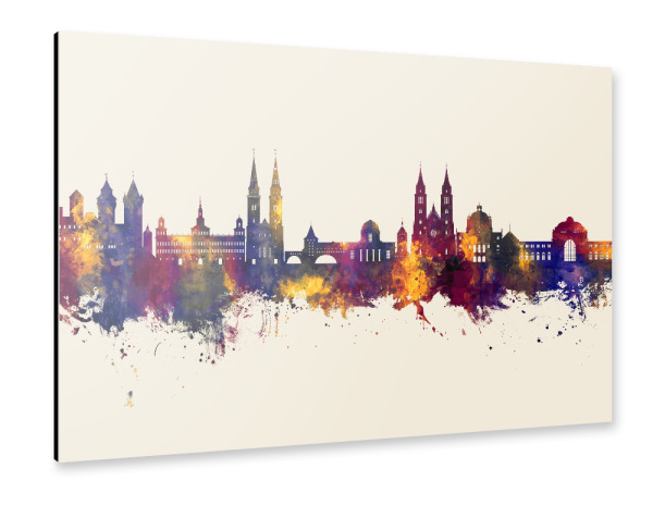 Alu-Dibond "Nürnberg Germany Skyline Autumn" 30x20 cm artboxONE