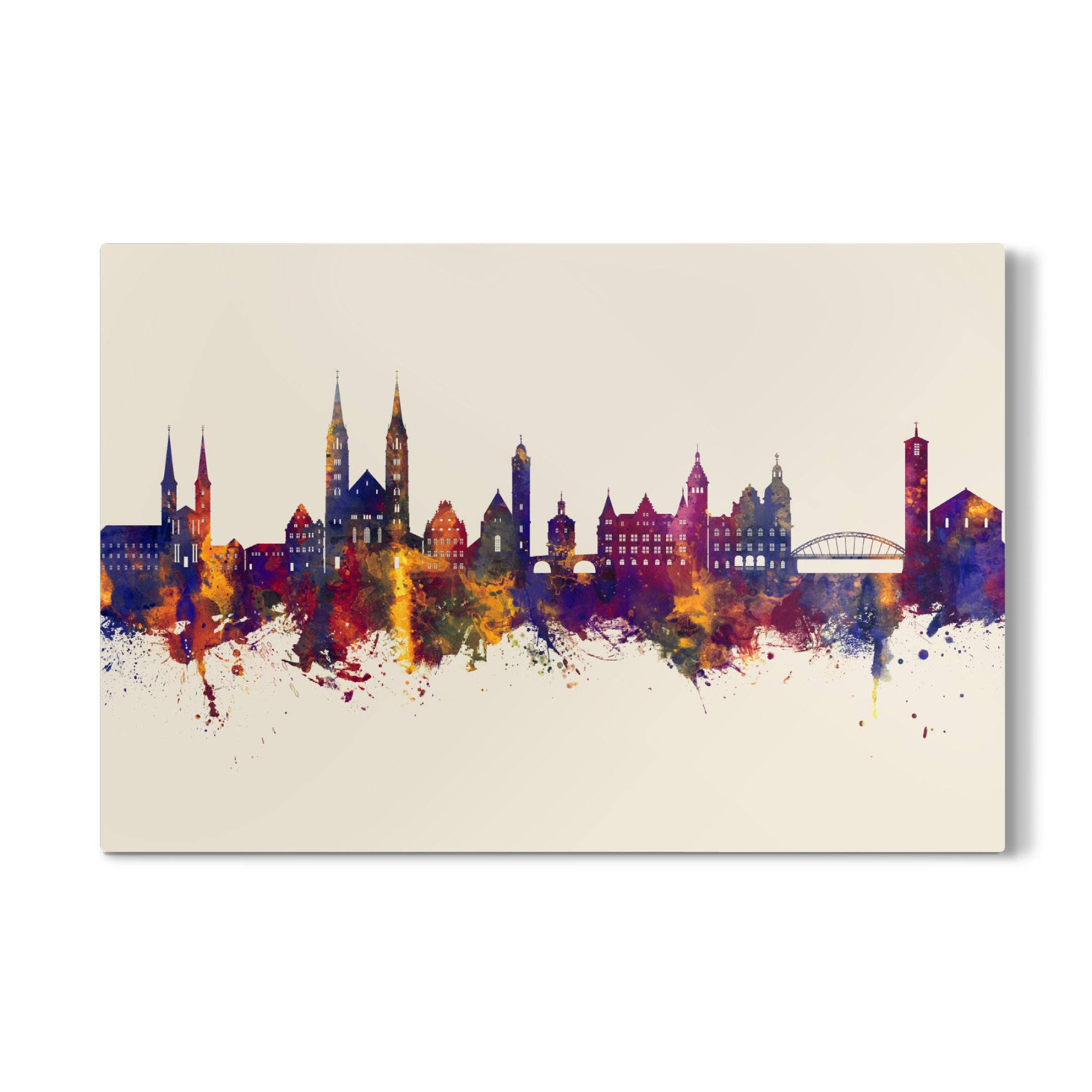 Galerie-Print "Bamberg Germany Skyline Autumn" 75x50 cm artboxONE