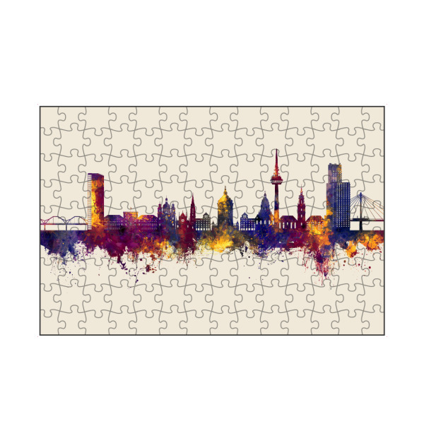 artboxONE Puzzle "Mannheim Germany Skyline Autumn" artboxONE - Städte
