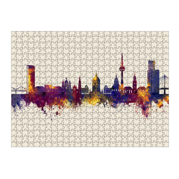 artboxONE Puzzle "Mannheim Germany Skyline Autumn" artboxONE - Städte